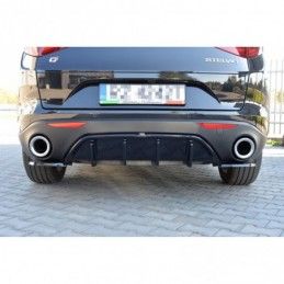 Maxton REAR VALANCE ALFA ROMEO STELVIO Gloss Black, Stelvio