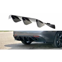 Maxton REAR VALANCE ALFA ROMEO GIULIA VELOCE Gloss Black, Giulia Veloce