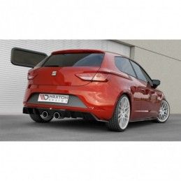 Maxton Rear Valance V.2 Seat Leon Cupra Mk3 FL Hatchback Gloss Black, Leon Mk3 / Facelift Cupra