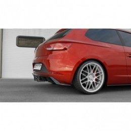 Maxton Rear Valance V.2 Seat Leon Cupra Mk3 FL Hatchback Gloss Black, Leon Mk3 / Facelift Cupra