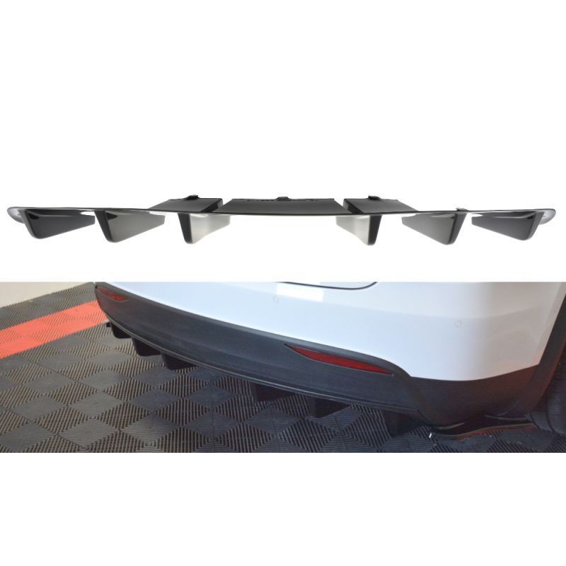 Maxton REAR VALANCE TESLA MODEL X Gloss Black, Tesla