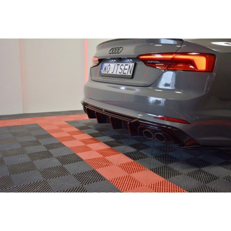 Maxton Rear Valance Audi S5 F5 Coupe / Sportback Gloss Black, A5 F5