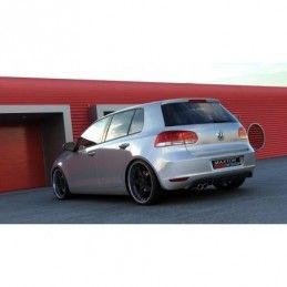 Maxton REAR VALANCE VW GOLF VI WITH 1 EXHAUST HOLE Gloss Black, golf 6