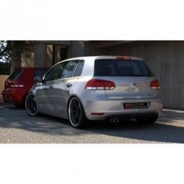 Maxton REAR VALANCE VW GOLF VI WITH 1 EXHAUST HOLE Gloss Black, golf 6