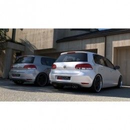 Maxton REAR VALANCE VW GOLF VI WITH 2 EXHAUST HOLE Gloss Black, golf 6