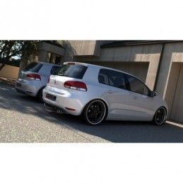 Maxton REAR VALANCE VW GOLF VI WITH 2 EXHAUST HOLE Gloss Black, golf 6