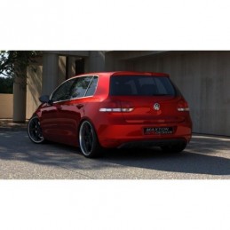 Maxton REAR VALANCE VW GOLF VI WITHOUT EXHAUST HOLE Gloss Black, golf 6