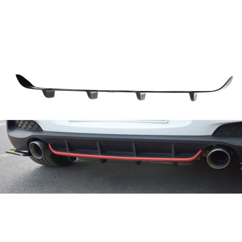 Maxton Rear Valance Hyundai I30 N Mk3 Hatchback Gloss Black, Hyundai