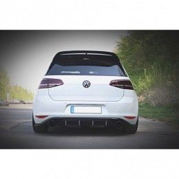 Maxton REAR VALANCE VW GOLF Mk7 GTI CLUBSPORT Gloss Black, Golf 7