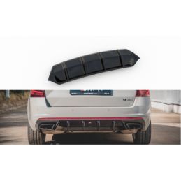 Maxton Rear Valance V.1 Skoda Octavia RS Mk3 / Mk3 FL Hatchback / Estate Gloss Black, Octavia III