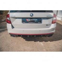 Maxton Rear Valance V.1 Skoda Octavia RS Mk3 / Mk3 FL Hatchback / Estate Gloss Black, Octavia III