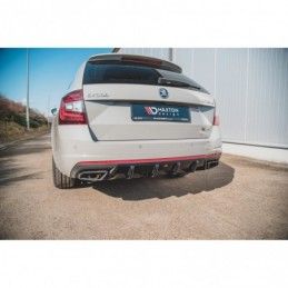 Maxton Rear Valance V.1 Skoda Octavia RS Mk3 / Mk3 FL Hatchback / Estate Gloss Black, Octavia III