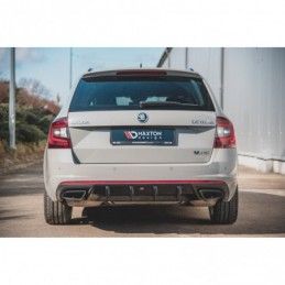 Maxton Rear Valance V.1 Skoda Octavia RS Mk3 / Mk3 FL Hatchback / Estate Gloss Black, Octavia III