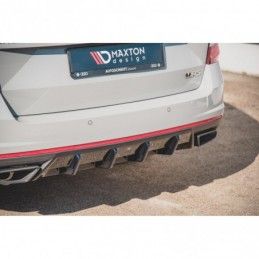 Maxton Rear Valance V.1 Skoda Octavia RS Mk3 / Mk3 FL Hatchback / Estate Gloss Black, Octavia III