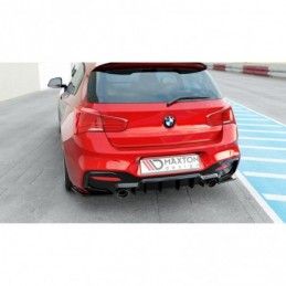 Maxton REAR VALANCE Bmw 1 F20/ F21 Facelift M-Power Gloss Black, Serie 1 F20/ F21