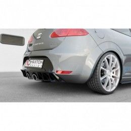 Maxton REAR VALANCE Seat Leon 2 Cupra/ Fr Gloss Black, Leon Mk2 / Cupra