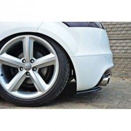 Maxton Rear Side Splitters Audi TT S 8J Gloss Black, TT 8J