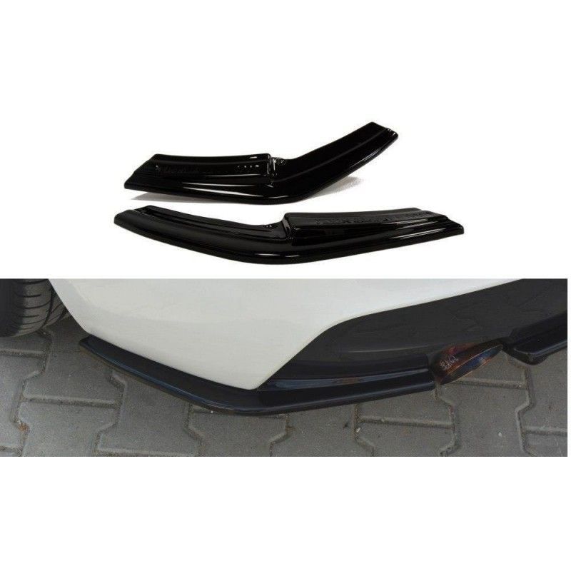 Maxton REAR SIDE SPLITTERS BMW 1 F20/F21 M-Power (PREFACE) Gloss Black, Serie 1 F20/ F21