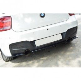 Maxton REAR SIDE SPLITTERS BMW 1 F20/F21 M-Power (PREFACE) Gloss Black, Serie 1 F20/ F21