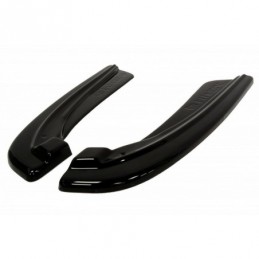 Maxton REAR SIDE SPLITTERS for BMW 5 F11 M-PACK (fits two double exhaust ends) Gloss Black, Serie 5 F10/ F11