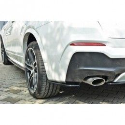 Maxton REAR SIDE SPLITTERS for BMW X4 M-PACK Gloss Black, X4 G02