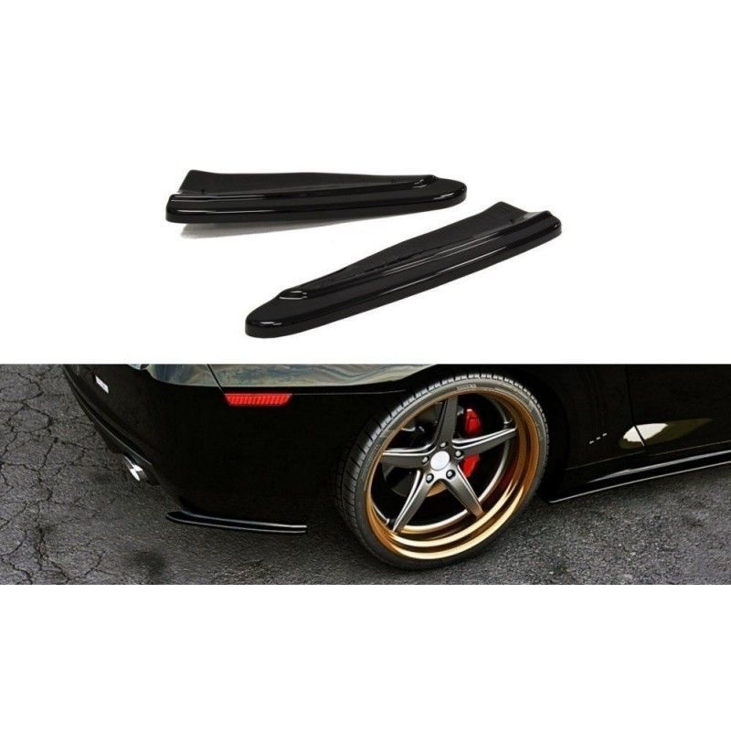 Maxton REAR SIDE SPLITTERS CHEVROLET CAMARO V SS - US VERSION (PREFACE) Gloss Black, Chevrolet