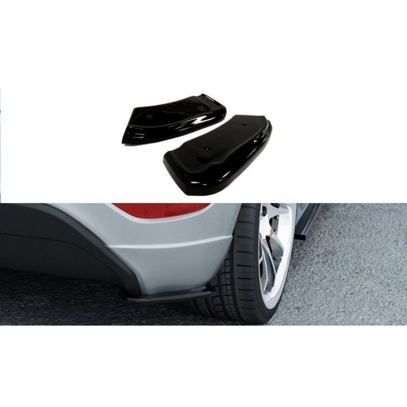 Maxton REAR SIDE SPLITTERS FORD FIESTA Gloss Black, Fiesta Mk7 / 7.5