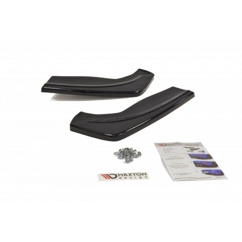 Maxton Rear Side Splitters V.1 Ford Focus ST Mk2 FL Gloss Black, Focus Mk2 / 2.5 / ST / RS