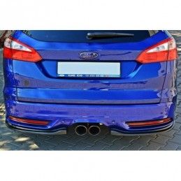 Maxton Rear Side Splitters Ford Focus ST Mk3 Estate Gloss Black, Focus Mk3 / 3.5 / ST / RS