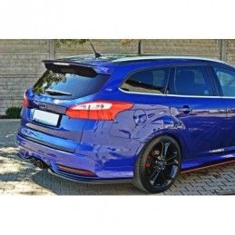 Maxton Rear Side Splitters Ford Focus ST Mk3 Estate Gloss Black, Focus Mk3 / 3.5 / ST / RS