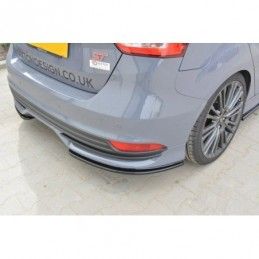 Maxton Rear Side Splitters Ford Focus ST Mk3 FL Gloss Black, Focus Mk3 / 3.5 / ST / RS