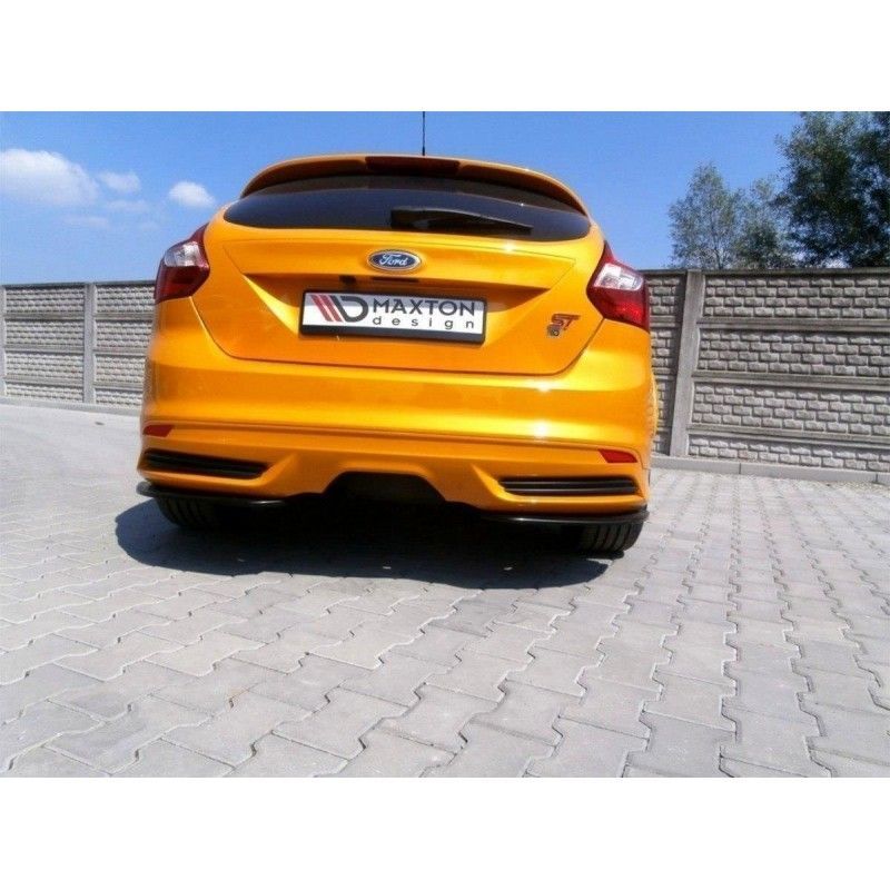 Maxton Rear Side Splitters Ford Focus ST Mk3 Hatchback Gloss Black, Focus Mk3 / 3.5 / ST / RS