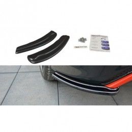 Maxton Rear Side Splitters Ford Focus ST-Line Mk3 FL Gloss Black, Focus Mk3 / 3.5 / ST / RS