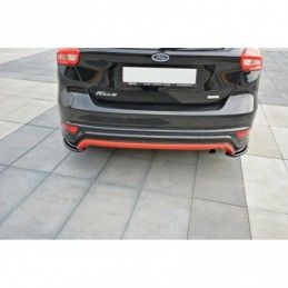 Maxton Rear Side Splitters Ford Focus ST-Line Mk3 FL Gloss Black, Focus Mk3 / 3.5 / ST / RS