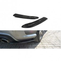 Maxton REAR SIDE SPLITTERS Mercedes C W204 63AMG/AMG-Line Gloss Black, W204