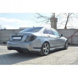 Maxton REAR SIDE SPLITTERS Mercedes C W204 63AMG/AMG-Line Gloss Black, W204