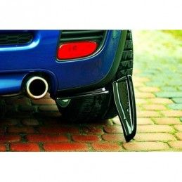 Maxton REAR SIDE SPLITTERS MINI COOPER R56 JCW Gloss Black, Mini