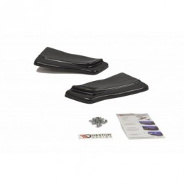 Maxton REAR SIDE SPLITTERS RENAULT CLIO III RS Gloss Black, Clio III