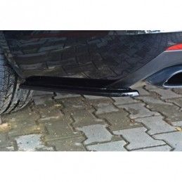 Maxton Rear Side Splitters Skoda Octavia RS Mk3 / Mk3 FL Hatchback / Estate Gloss Black, Octavia III