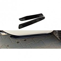 Maxton Rear Side Splitters Skoda Octavia RS Mk3 / Mk3 FL Hatchback / Estate Gloss Black, Octavia III