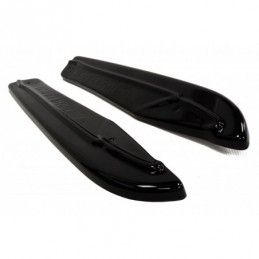 Maxton Rear Side Splitters Skoda Octavia RS Mk3 / Mk3 FL Hatchback / Estate Gloss Black, Octavia III