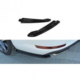 Maxton Rear Side Splitters Skoda Superb Mk3 Hatchback / Estate Gloss Black, Superb