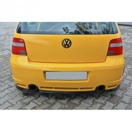 Maxton REAR SIDE SPLITTERS VW GOLF IV R32 Gloss Black, Golf 4