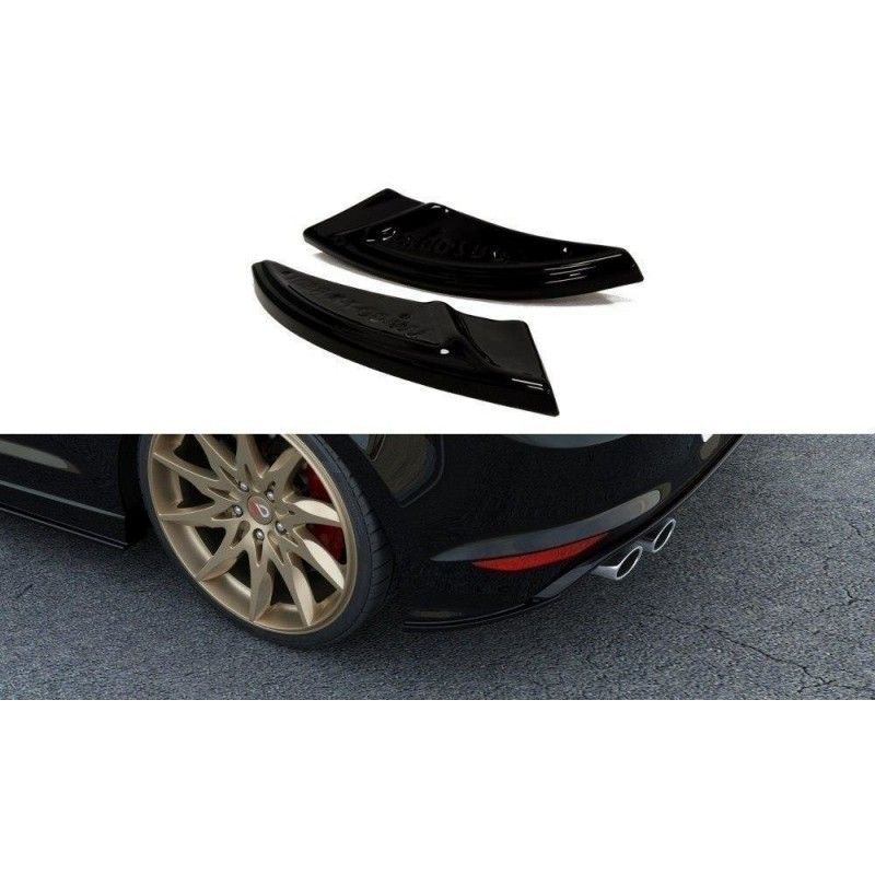 Maxton Rear Side Splitters V.1 VW Golf 7 R / R-Line Gloss Black, Golf 7