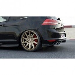 Maxton Rear Side Splitters V.1 VW Golf 7 R / R-Line Gloss Black, Golf 7