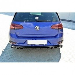 Maxton Rear Side Splitters VW Golf 7 R / R-Line Facelift Gloss Black, Golf 7