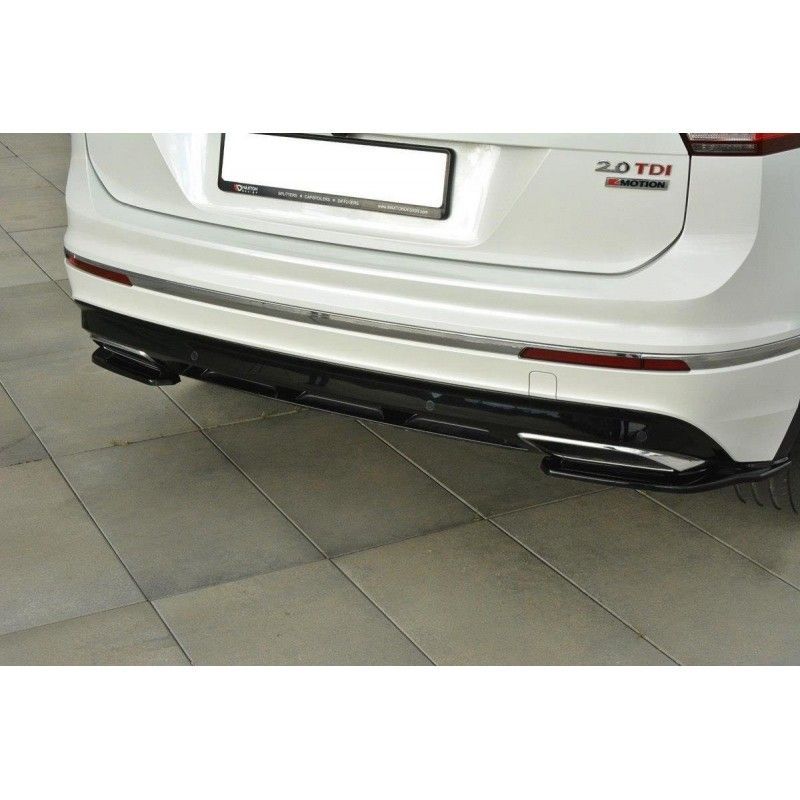 Maxton REAR SIDE SPLITTERS Vw Tiguan Mk2 R-Line Gloss Black, Tiguan