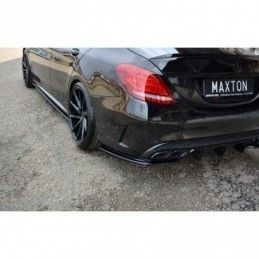 Maxton REAR SIDE SPLITTERS MERCEDES- BENZ C43 AMG W205 Gloss Black, W205