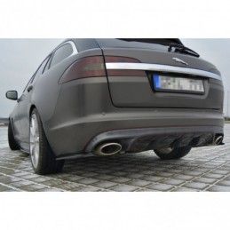 Maxton REAR SIDE SPLITTERS JAGUAR XF (X250) MK1 SPORTBRAKE S-PACK Gloss Black, Jaguar