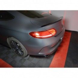 Maxton REAR SIDE SPLITTERS MERCEDES- BENZ C-CLASS W205 COUPE AMG-LINE Gloss Black, W205